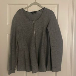 Theory Women’s gray blazer XL. Rayon, nylon, spandex.
